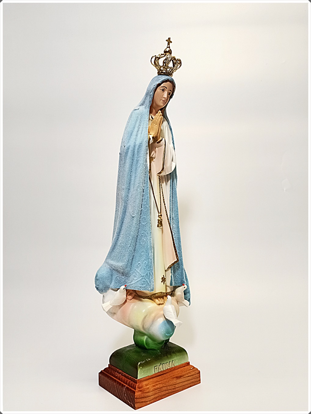 figura Matki Bożej Fatimskiej, figura Matki Bożej zmieniająca kolor, figurka fatimka